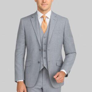 Solid Light Gray suit