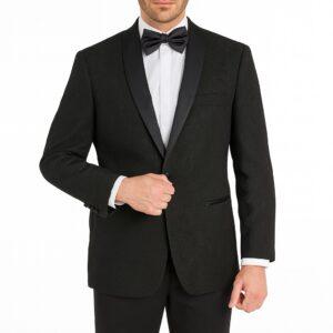 Black Paisley Shawl Lapel