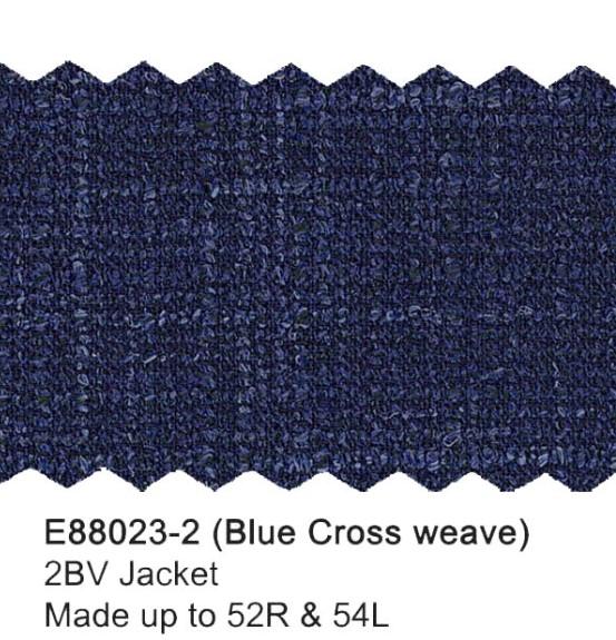 Blue Crossweave Wool Jacket - Image 2