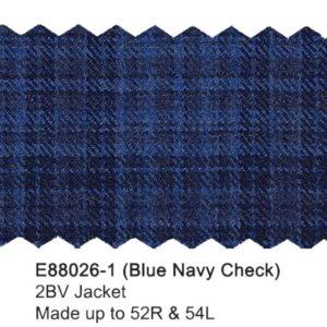 Alternative view of Blue Navy Check Wool Jacket