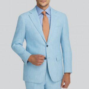Baby Blue Linen Suit