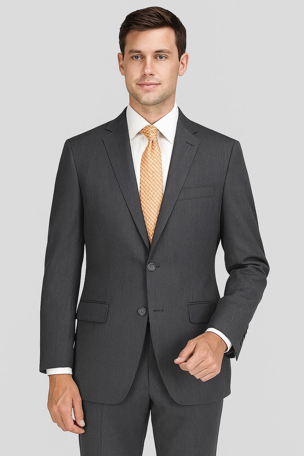Gray Birdseye Suit