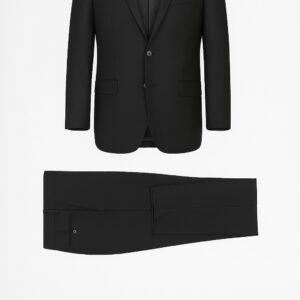 Alternative view of Solid Black Suit Italian Style
