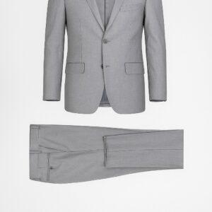 Alternative view of Solid Light Gray Suit Italian Style