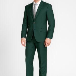 Solid Green Suit Italian Style