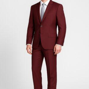 Burgundy Suit Italian Style
