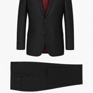 Alternative view of Black Suit slim fit Solid Stretch
