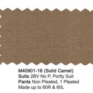 Alternative view of Solid Camel Suit + Vest(option)