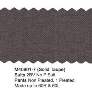 Alternative view of Solid Taupe Suit