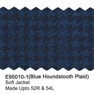 Alternative view of Blue Houndstooth Plaid Luxury Italian Sport Jacket