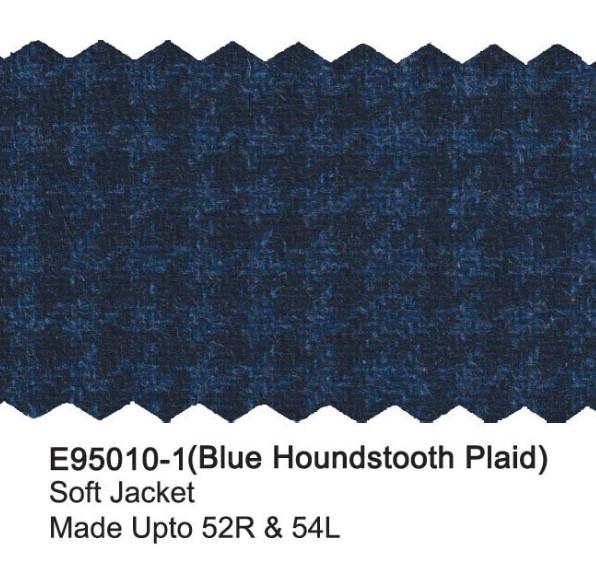Blue Houndstooth Plaid Luxury Italian Sport Jacket - Image 2