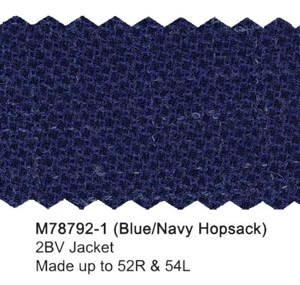 Blue Navy Hopsack Luxury Italian Sport Jacket - Image 2