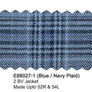 Alternative view of Blue Navy Plaid Luxury Italian Sport Jacket