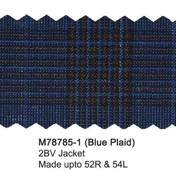 Blue Plaid Luxury Italian Sport Jacket - Image 2