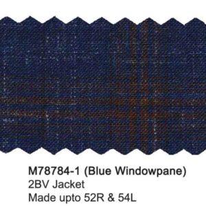 Alternative view of Blue Windowpane 100% Wool Luxury Italian Sport Jacket