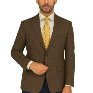 Camel Crossweave 100% Wool Luxury Italian Sport Jacket