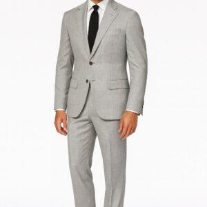Cerruti Light Gray 100% Premium Italian Wool Luxury Suit