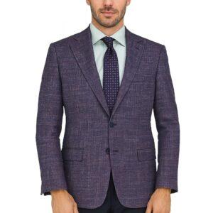 Cranberry Tweed Wool Blend Luxury Italian Sport Jacket