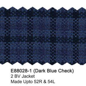 Alternative view of Dark Blue Check 100% Premium Wool Luxury Italian Sport Jacket