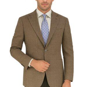 Green Check Wool Blend Luxury Italian Sport Jacket