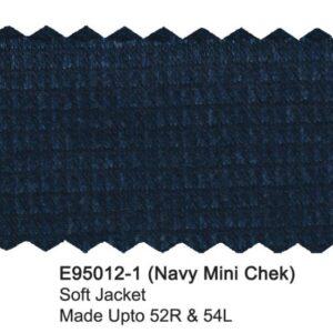 Alternative view of Navy Mini Check Wool Blend Luxury Italian Sport Jacket