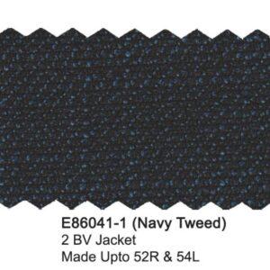 Alternative view of Navy Tweed Wool Blend Luxury Italian Sport Jacket