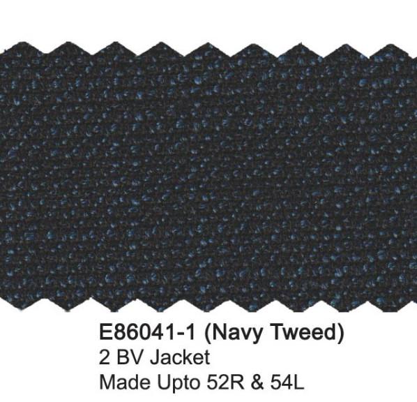 Navy Tweed Wool Blend Luxury Italian Sport Jacket - Image 2