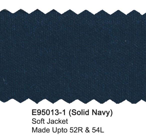 Solid Navy Wool Blend Luxury Italian Sport Jacket - Image 2